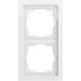 GIRA 0212705 Cover Frame 2-Gang, Flat, Gira F200, Pure White