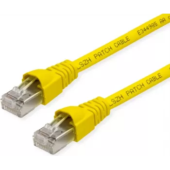 Telegärtner Cat6a S/FTP Patch Cable, 3.5 m, Yellow