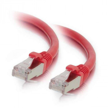 Mercodan Cat6a S/FTP Patch Cable RJ45, 10 m, Red