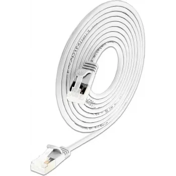 Wirewin Slim Cat6a Light Patch Cable, Round, U/FTP, Ø 3.8 mm, White (PKW-LIGHT-STP-K6A 0.15 WS)