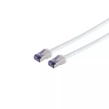 S Conn Maximum Connectivity Cat6a S/FTP Patch Cable RJ45, 0.25 m, White