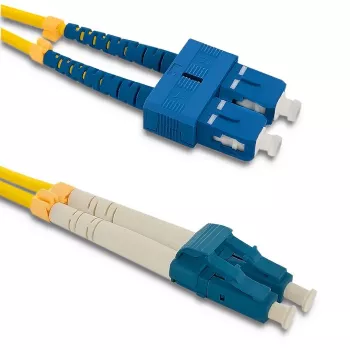 Qoltec fibre optic patch cable SC/UPC to LC/UPC singlemode duplex, 2 m