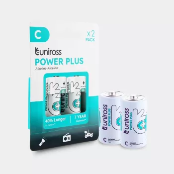 Uniross Power Plus C / LR14 Batteries 7000mAh, 2 pcs.