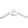 Stasiński Internal Corner for Cable Trunking NW 40x40, White (1 pc.)