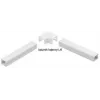 Stasiński Angle Connector for Electrical Installation Trunking LK 40x25, White (1 pc.)