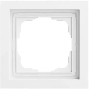 GIRA 0211725 Cover Frame 1-Gang Flat Gira F200, Pure White