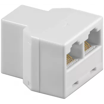 goobay T-Adapter ISDN Splitter White