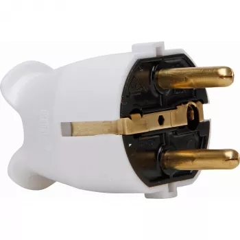 Kopp Plastic Safety Plug, for 3x1.5mm², Arctic White