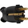 Kopp Plastic Safety Plug, for 3x1.5mm², Black