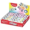 Maped Plastic Eraser, Colourful Checked, Phthalate- and PVC-Free, 20 Display (123501)