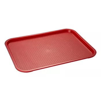 APS fast-food tray 350 x 270 mm, height 20 mm, polypropylene, red (530)