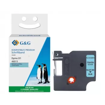 G&G Silk label tape compatible with Dymo D1/46015