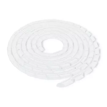 Qoltec Cable Organiser 6mm 10.0m White