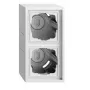 Gira 106280 Surface-Mounted Housing 2-Gang with Frame, F300, Pure White