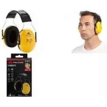 3M Peltor Optime H510AC Ear Defenders, Yellow/Black, Adjustable Headband, Foam Inserts