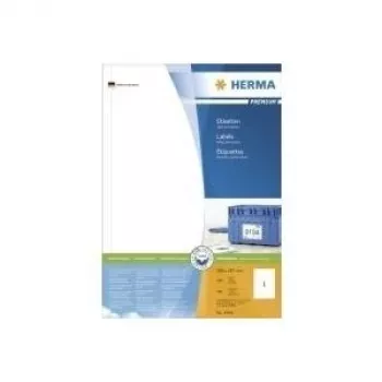 HERMA Premium – permanent self-adhesive matt laminated paper labels – white – 297 x 200 mm – 100 label(s) (100 sheets x 1)