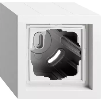Gira 1-Gang Surface-Mounted Housing with F200 Frame, Pure White (106170)