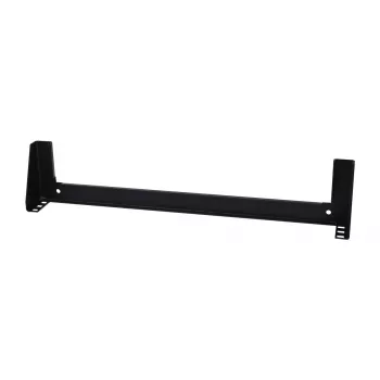 ALLNET 19 inch 1U Wall Mount Angle Bracket, 54 mm Depth, SMW Series - Black