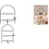 Ritzenhoff & Breker TJÄNA 3-Tier Serving Stand, Black Metal, (W)230 x (D)170 x (H)370 mm