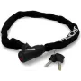 FISCHER Neoprene Chain Bicycle Lock with Key, Hardened Steel Chain, 6 mm