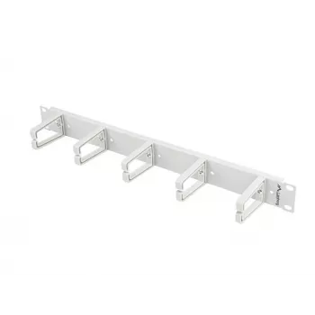 Lanberg 19 inch 1U Cable Management Panel, Type B - Grey (AK-1202-S)