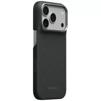 PITAKA Edge Case Argyle MagSafe for iPhone 18 Pro / 17 Pro basalt black
