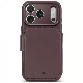 Decoded Leather Detachable Wallet Leather Case for iPhone 18 Pro Max / 17 Pro Max, MagSafe, Chocolat Brown
