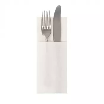 PAPSTAR ROYAL Collection Napkin Pocket, White, Fabric-Like Premium Tissue