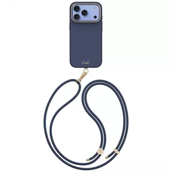 UNIQ Coehl Mirelle case for iPhone 18 Pro / 17 Pro magnetic charging blue