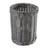 APS ECONOMIC cutlery basket, diameter: 120 mm, grey polypropylene, hand-woven, height: 150 mm