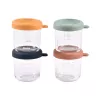 Beaba Set of Glass Containers with Lids 4 x 250 ml Sunrise