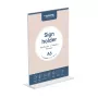 EUROPEL Acrylic Table Stand, DIN A6 portrait, straight acrylic, for double-sided presentation