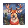 PAPSTAR Christmas Motif Napkins Reindeer 330 x 330 mm, Printed, 1/4 Fold, 3-ply