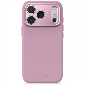 Decoded AntiMicrobial Silicone Backcover Case for iPhone 18 Pro Max / 17 Pro Max, MagSafe, Rose Quartz