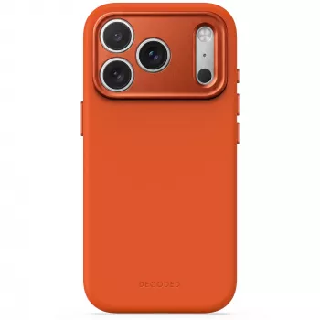 Decoded AntiMicrobial Silicone Back Case for iPhone 18 Pro Max / 17 Pro Max, MagSafe-compatible, Terracotta