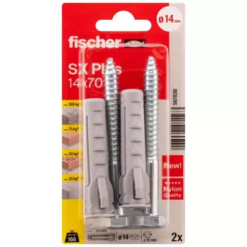 Fischer SX Plus Wall Plug 70 mm 14 mm 567830 2 pcs.