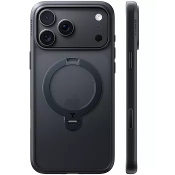 TORRAS Ostand Q3 Spin – Case for iPhone 18 Pro / 17 Pro, MagSafe-compatible (Black)