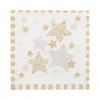 PAPSTAR Napkins Stardust White, Gold 3-ply 33.0 x 33.3 cm, 100 pcs
