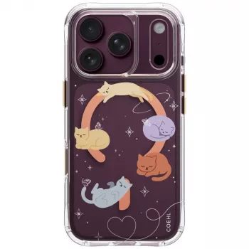 UNIQ Coehl Elysie Case for iPhone 18 Pro / 17 Pro, Magnetic Charging, Whiskered Dreams