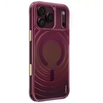 UNIQ Coehl Vela Case for iPhone 18 Pro Max / 17 Pro Max, magnetic charging, burgundy