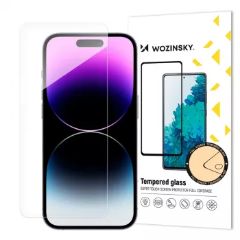 Wozinsky 9H Screen Protector for Apple iPhone 15 Pro Max, Transparent