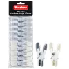 Sauber Plastic Clothes Hook 10pcs Green/Yellow/Grey