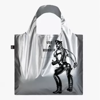 LOQI Tom of Finland – Use a Rubber – Silver Bag