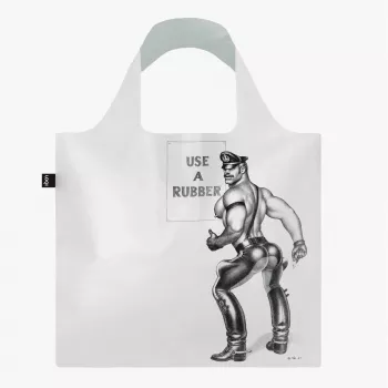 LOQI Tom of Finland – Use a Rubber – Transparent Bag