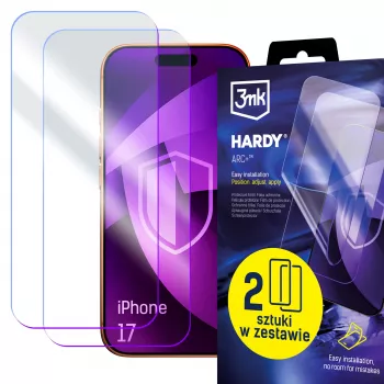 3mk Hardy ARC+ 4-layer screen protector for Apple iPhone 17
