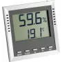 TFA Dostmann KLIMA GUARD Thermo-Hygrometer, Silver (30.5010.54.K)