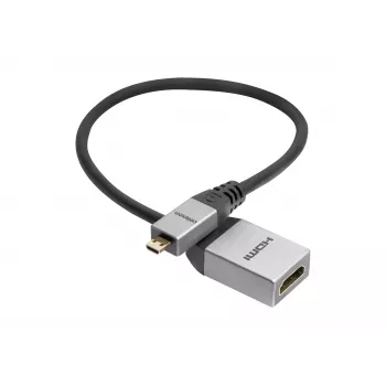 celexon Micro HDMI M/F adapter with Ethernet, 2.0a/b 4K, Professional Line