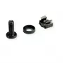 ROLINE 19 inch Mounting Material M6, 50 Sets, Black