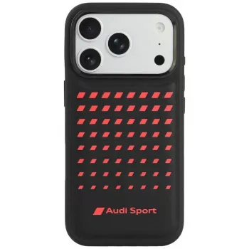 Audi Sport Faux Leather MagSafe Case for iPhone 18 Pro / 17 Pro Black