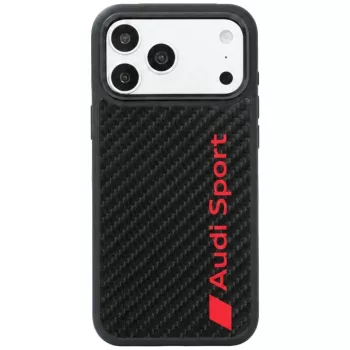 Audi R8 Carbon Fiber MagSafe case for iPhone 18 Pro Max / 17 Pro Max, black